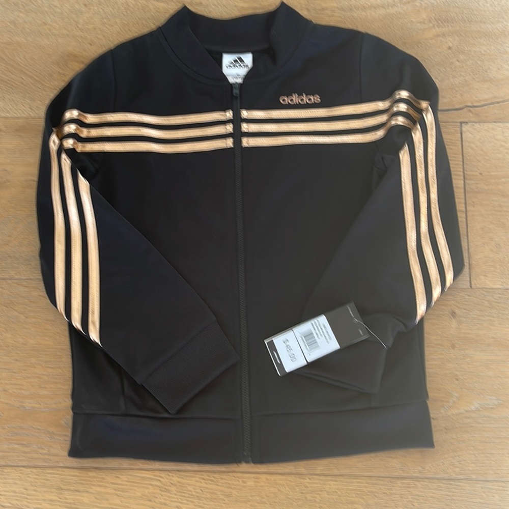 Adidas zip up jacket NWT Girls M (10/12)